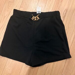 SHEIN Black High Waist Women's Shorts